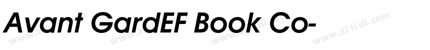 Avant GardEF Book Co字体转换